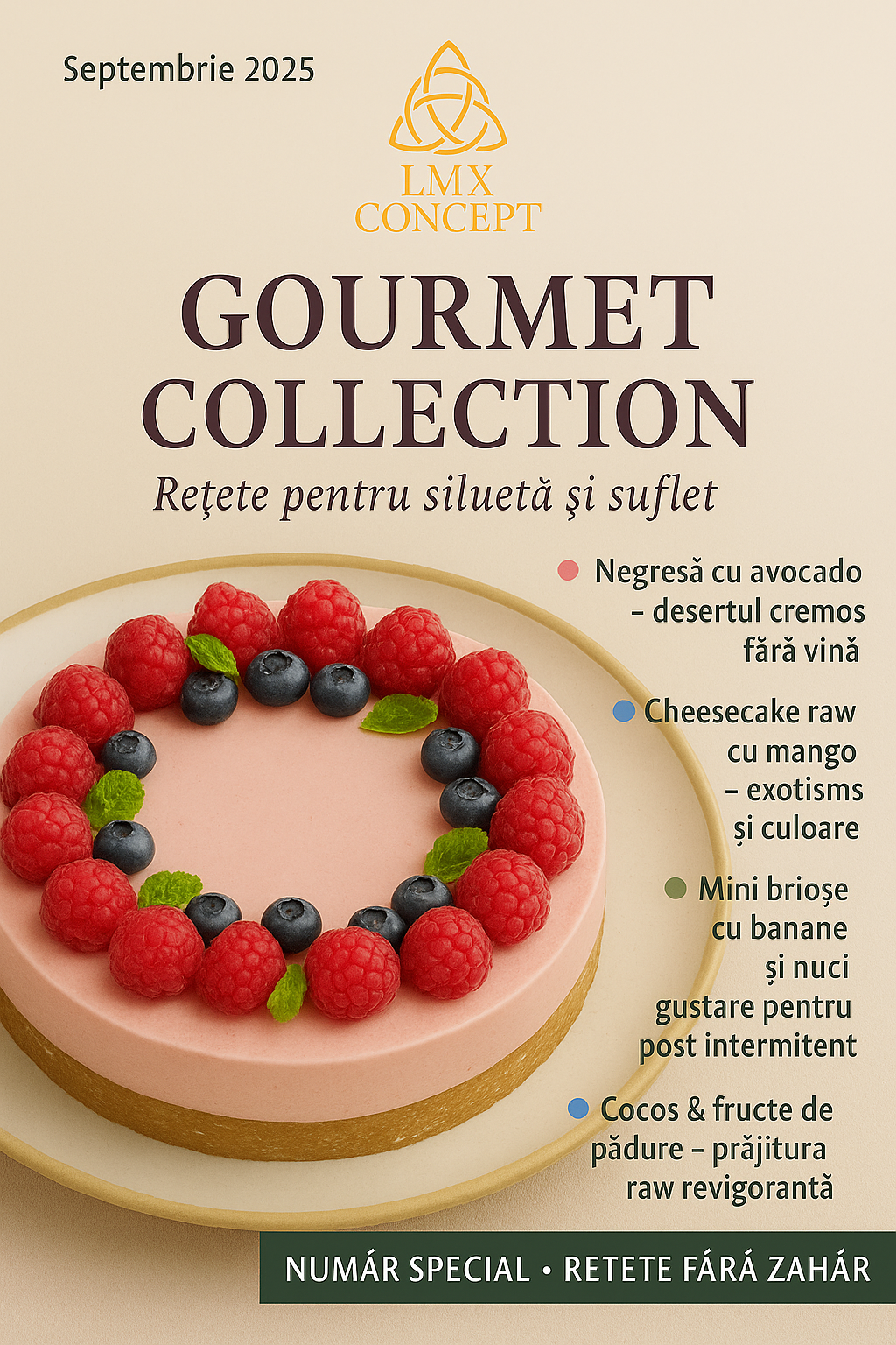 Revista Retetelor Sanatoase LMX Concept- Editia Lunii Septembrie