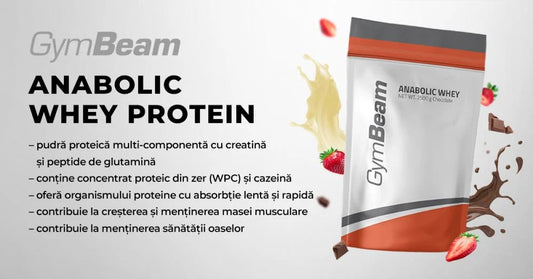 Anabolic Whey GymBeam 1000g Ciocolată