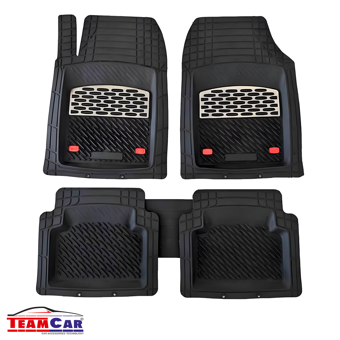 Covorase Auto TeamCar® Tip Tavita Compatibile Volkswagen Golf 7 Hatchback 3 uși (2012–2020) Negru marmorat)