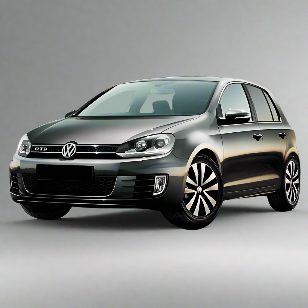 Covorașe Auto Compatibile Volkswagen Golf 6 TEAMCAR® Negru Tip Tavă, Set Complet