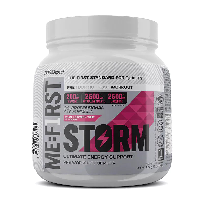 Pre Workout Me:First STORM 227 g – Peach & Passionfruit