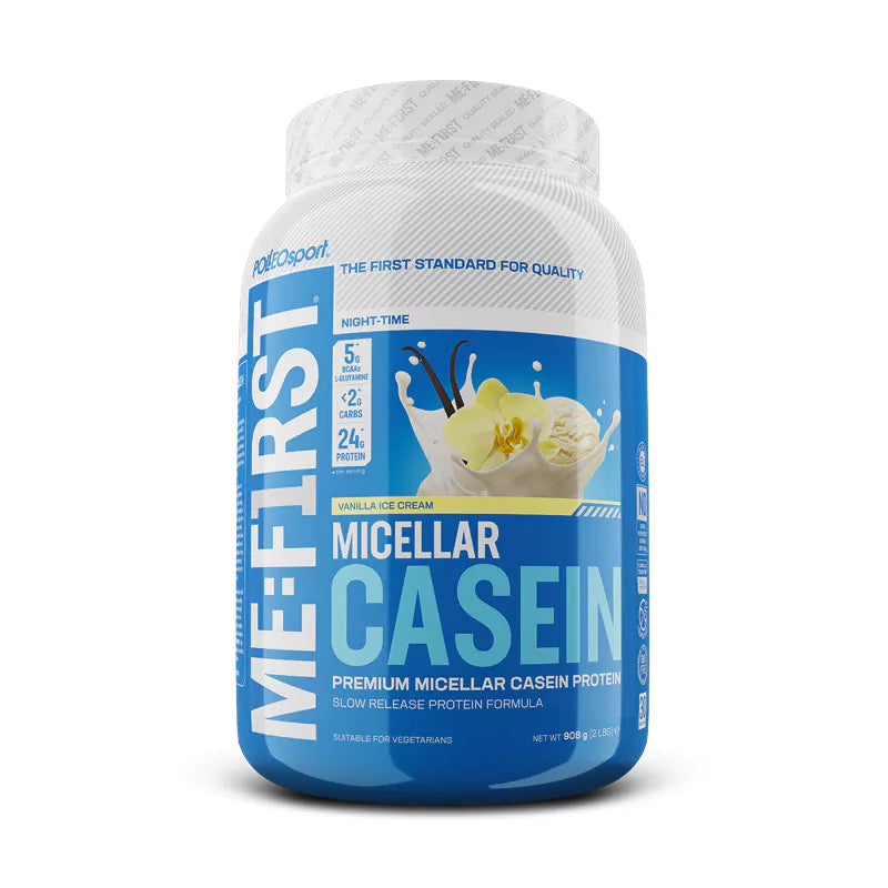 Proteină cu Absorbție Lentă POLLEOsport Micellar Casein – Vanilla Ice Cream 908g