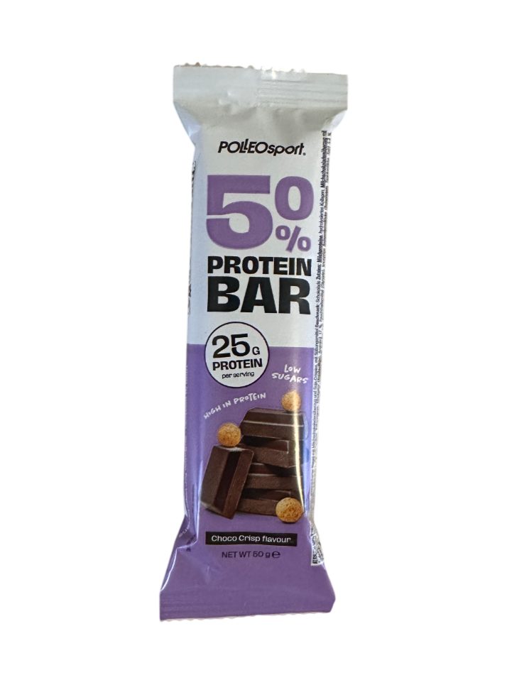 POLLEOsport ProSeries 50 % Protein Bar – Choco Crisp 50g