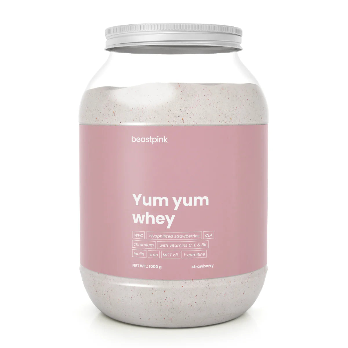 Yum Yum Whey Proteină Creată Special Pentru Femei 1000g Căpșuni