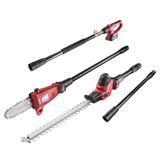 Raider R20 Fierastrau telescopic cu lant si capat gard viu 2 in 1 20V 200mm 2Ah RDP-PSHT20