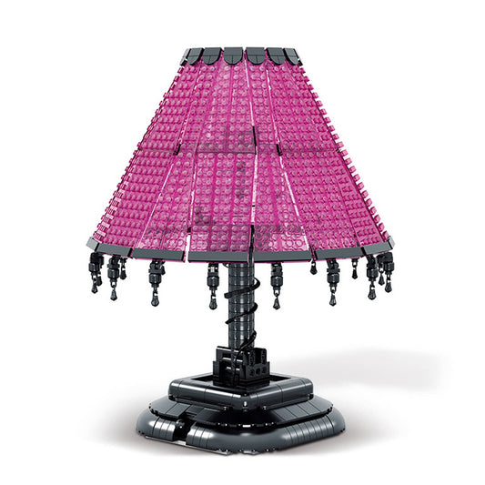 Lampa decorativa tip retro pentru copii 7, 14 ani, 900 piese mici, Roz