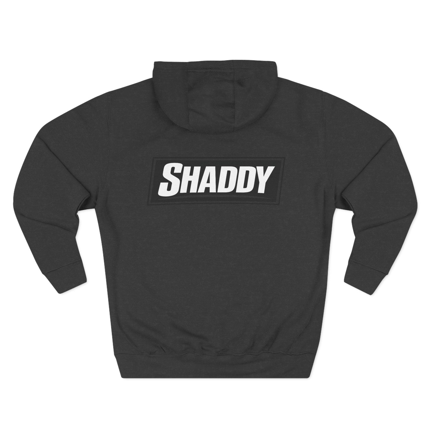 Shaddy Logo Hoodie — Retro Box-Logo Fleece Sweatshirt