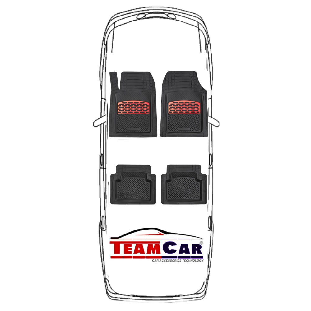 Covorașe Auto TeamCar® Tip Tăviță Compatibile Renault Captur II (2019+) - red