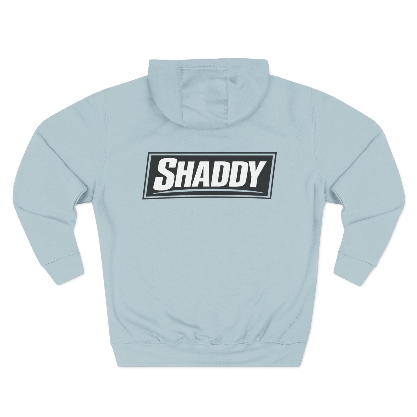 Shaddy Logo Hoodie — Retro Box-Logo Fleece Sweatshirt