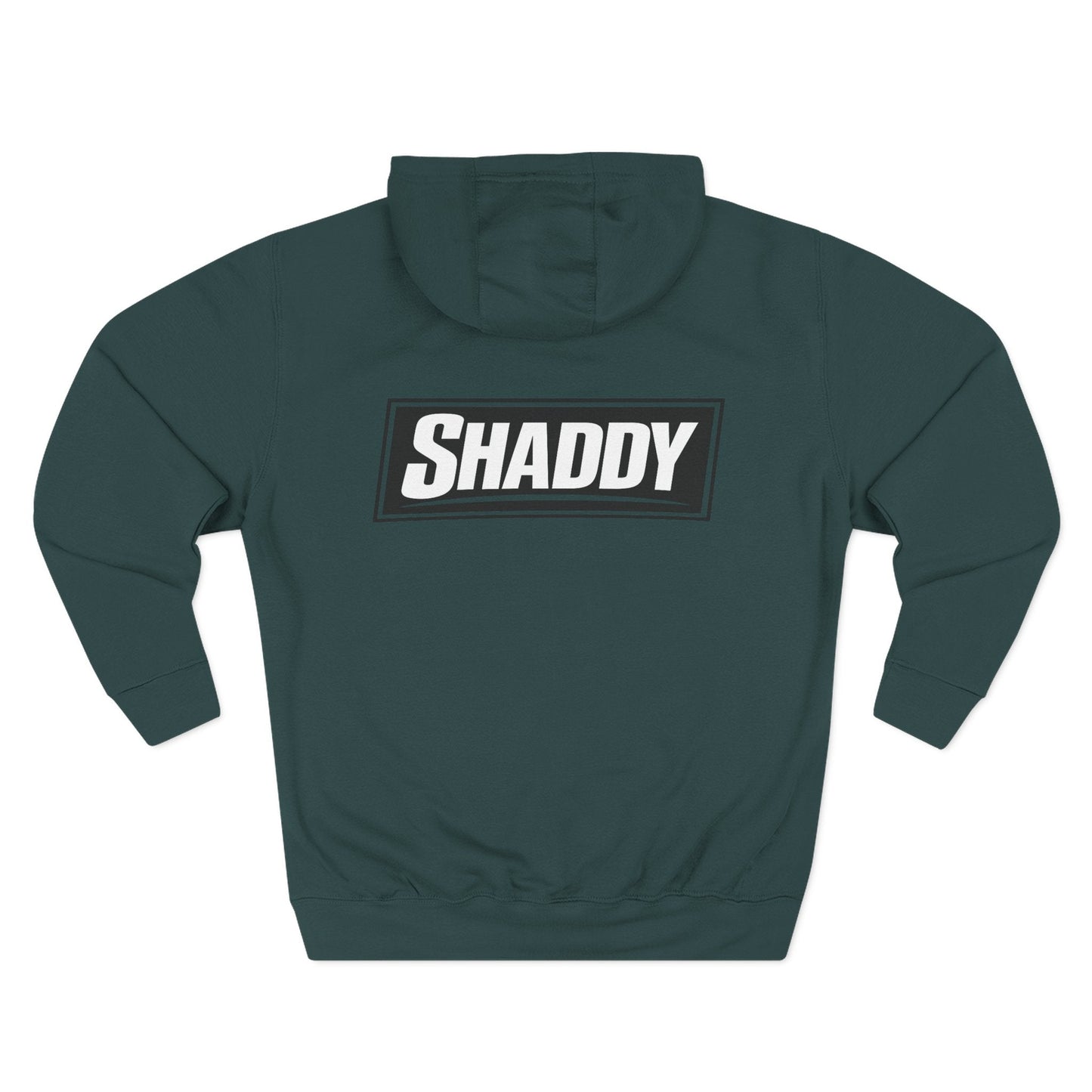 Shaddy Logo Hoodie — Retro Box-Logo Fleece Sweatshirt