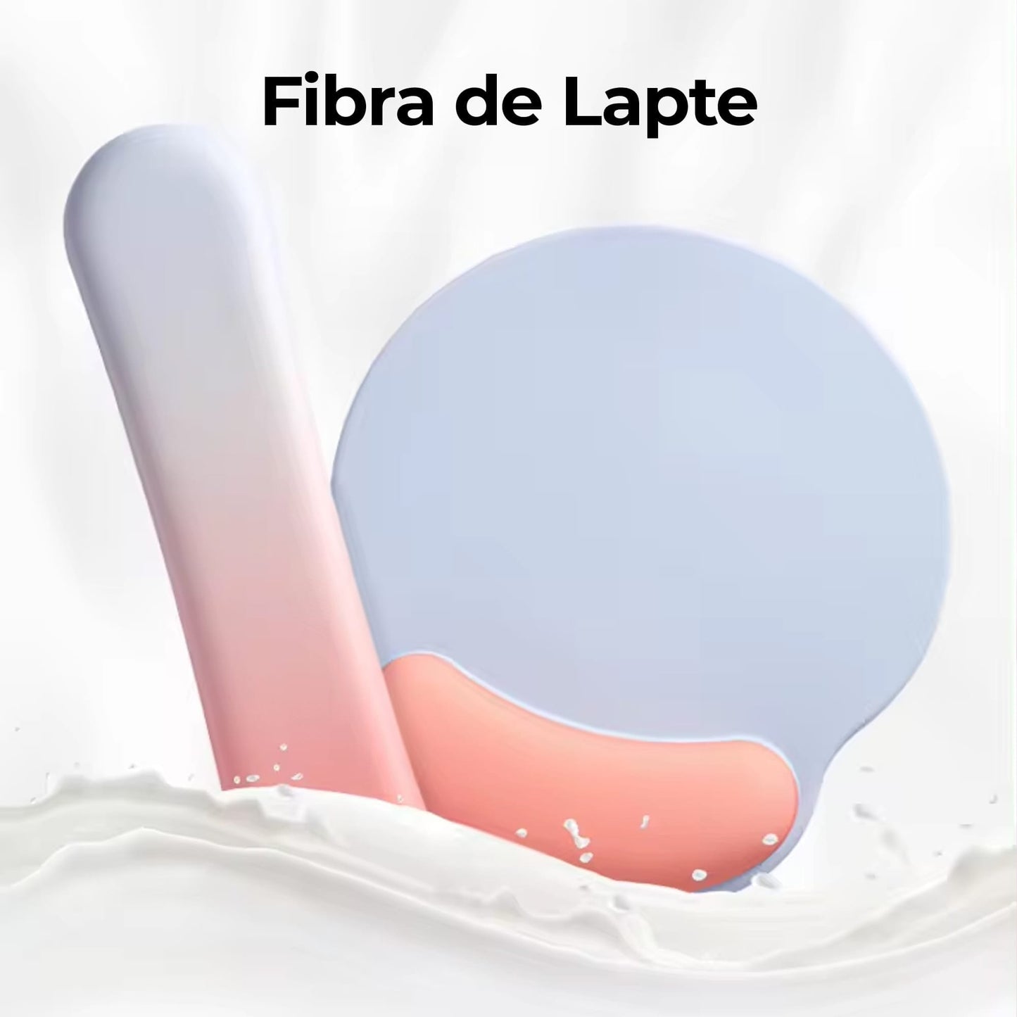 Mousepad ergonomic cu Spuma cu Memorie pentru sustinere incheietura mana cu Wrist Rest pentru mouse si tastatura, baza anti-derapanta, Roz, Albastru