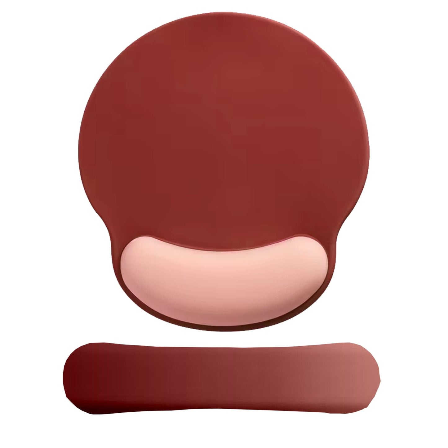 Mousepad ergonomic cu Spuma cu Memorie pentru sustinere incheietura mana cu Wrist Rest pentru mouse si tastatura, baza anti-derapanta, Rosu