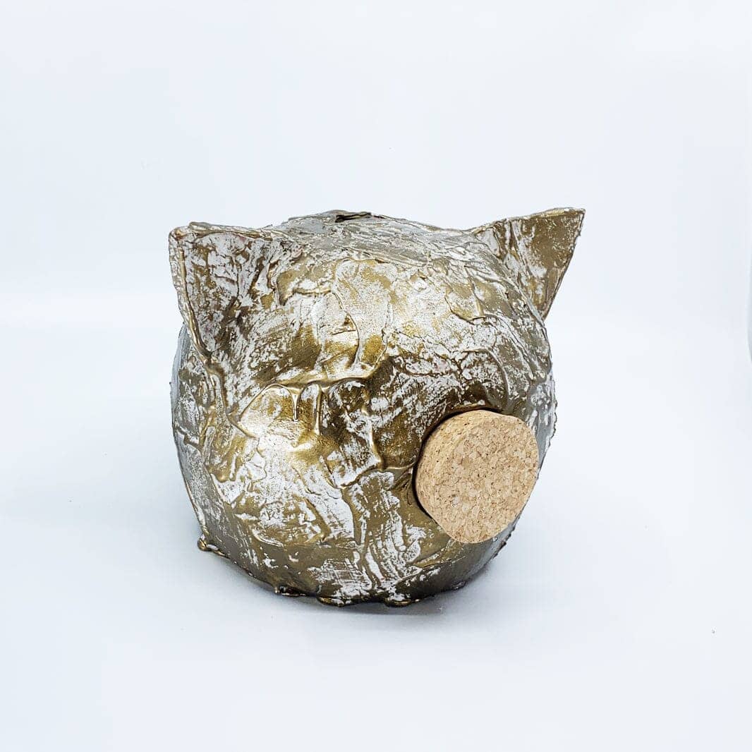 Ceramic Piggy Bank - Grunge Collection | Vintage Money Box Jar-1