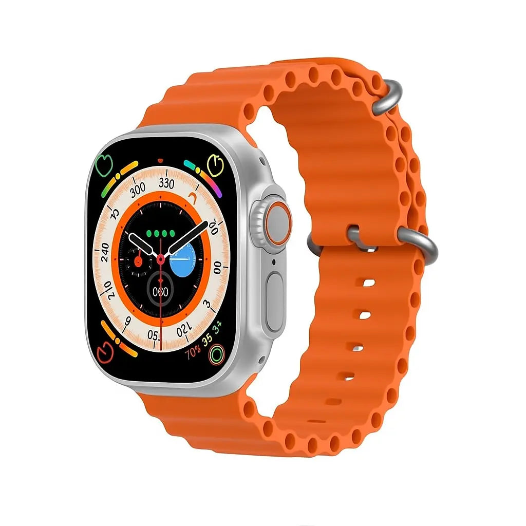 Smartwatch Ultra Plus 2.1" cu Apel Bluetooth, Monitorizare Sănătate (Ritm Cardiac, Oximetru, Somn, Calorii), 150+ Moduri Sport, Încărcare Wireless, rezistent, iOS & Android