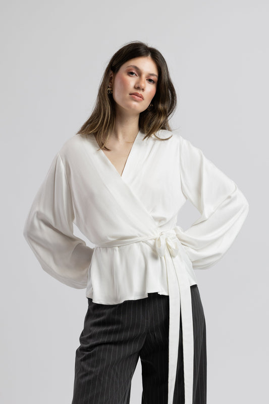 Bluză Soft Wrap