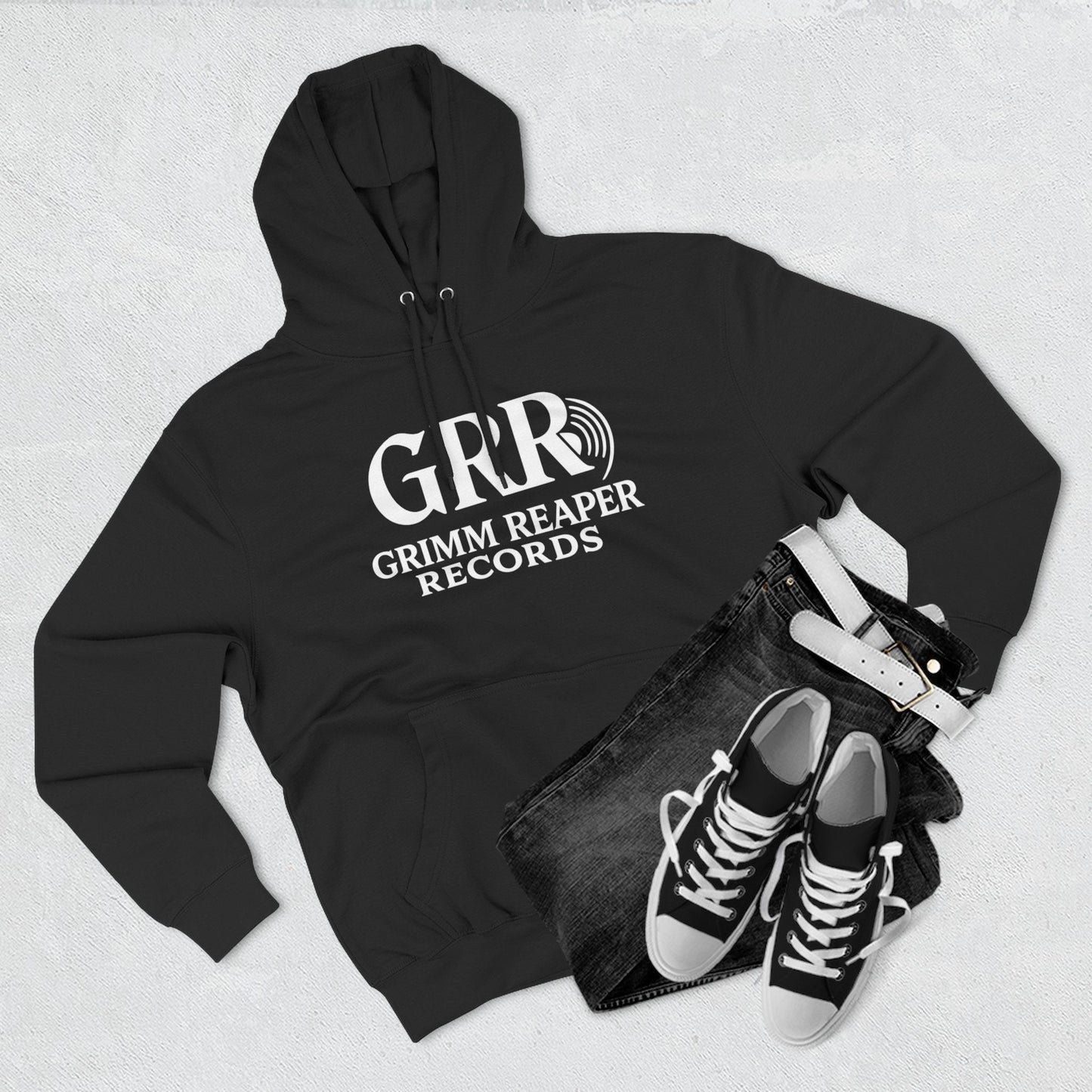 Shaddy Logo Hoodie — Retro Box-Logo Fleece Sweatshirt