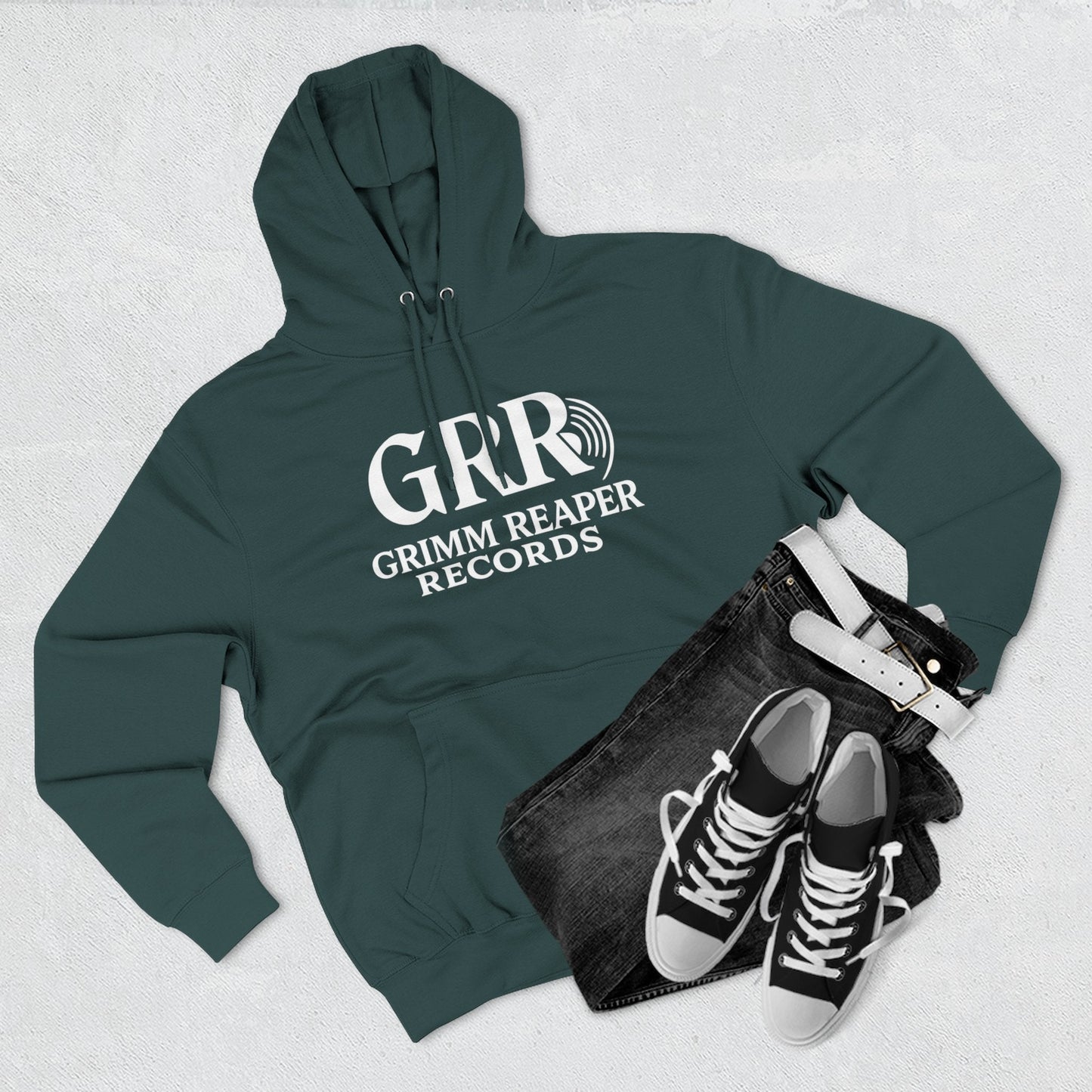 Shaddy Logo Hoodie — Retro Box-Logo Fleece Sweatshirt