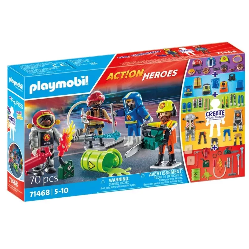 Playmobil Action Heroes My Figures_ Tűzoltók (71468)-0