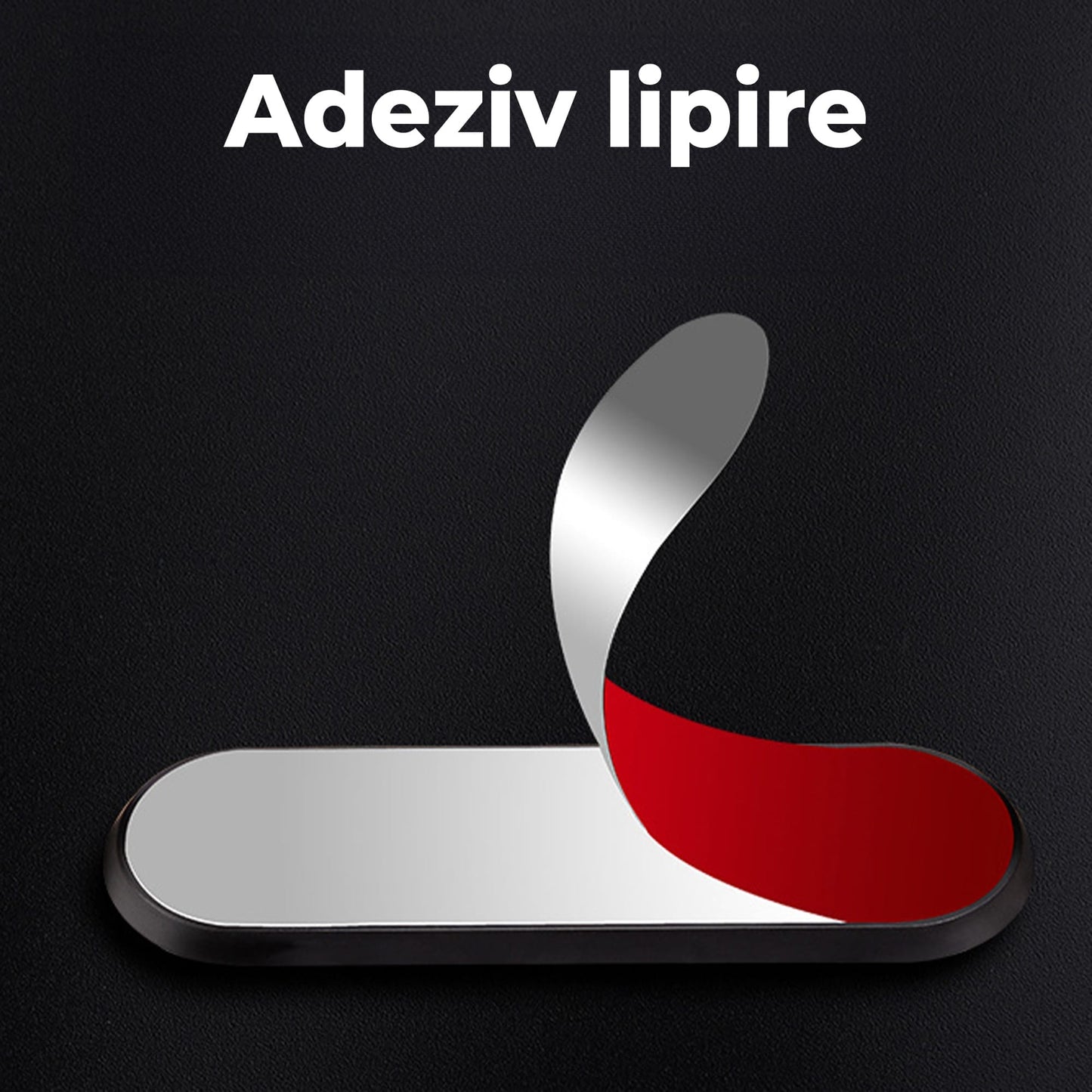 Organizator de cabluri Timebox, cu 4 locuri, Reutilizabil, Autoadeziv pentru birou, masa, masina, noptiera, Negru