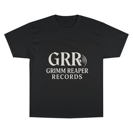 Grimm Reaper Records Champion T-Shirt – GRR Logo Music Tee