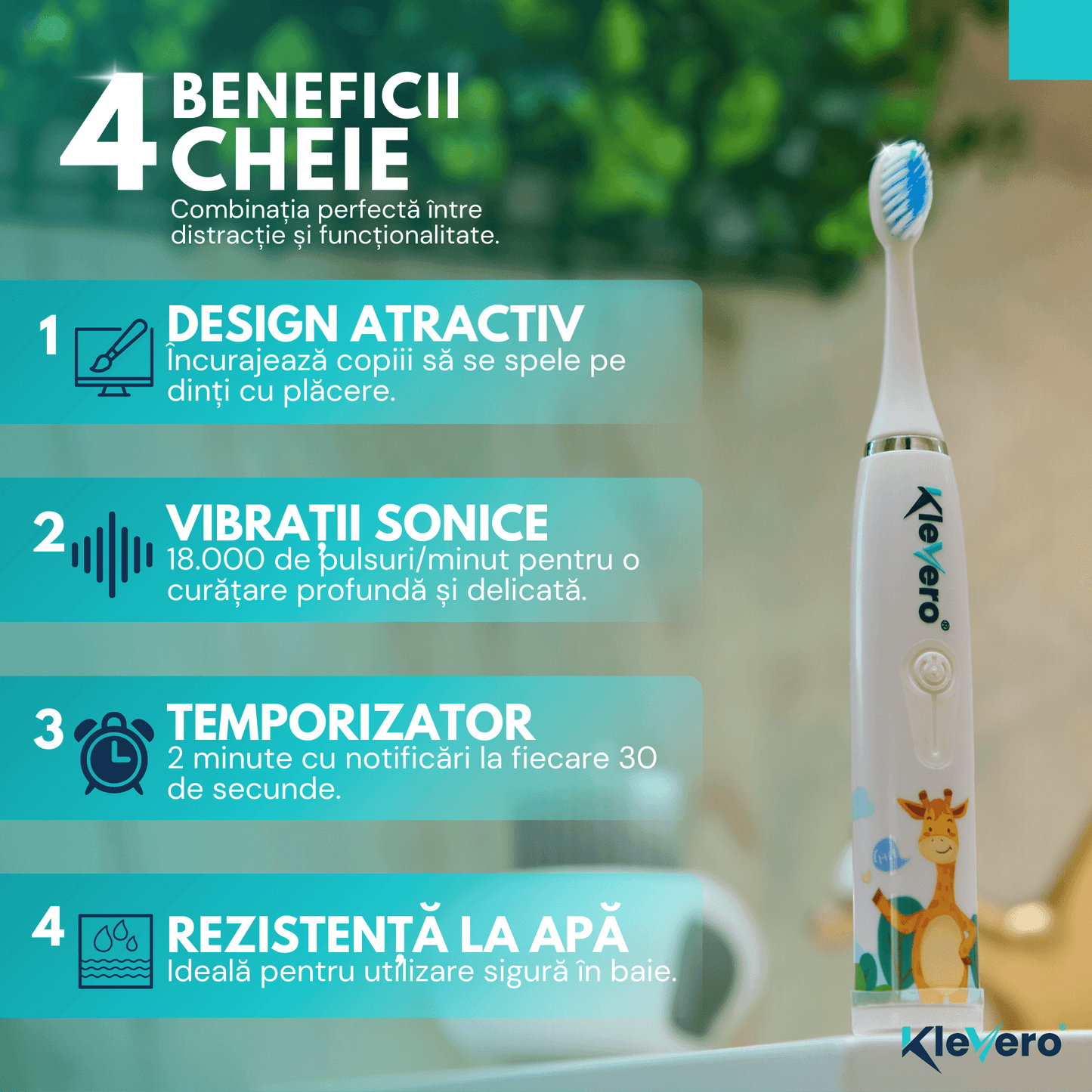 Periuta de Dinti Electrica pentru Copii KleVero 