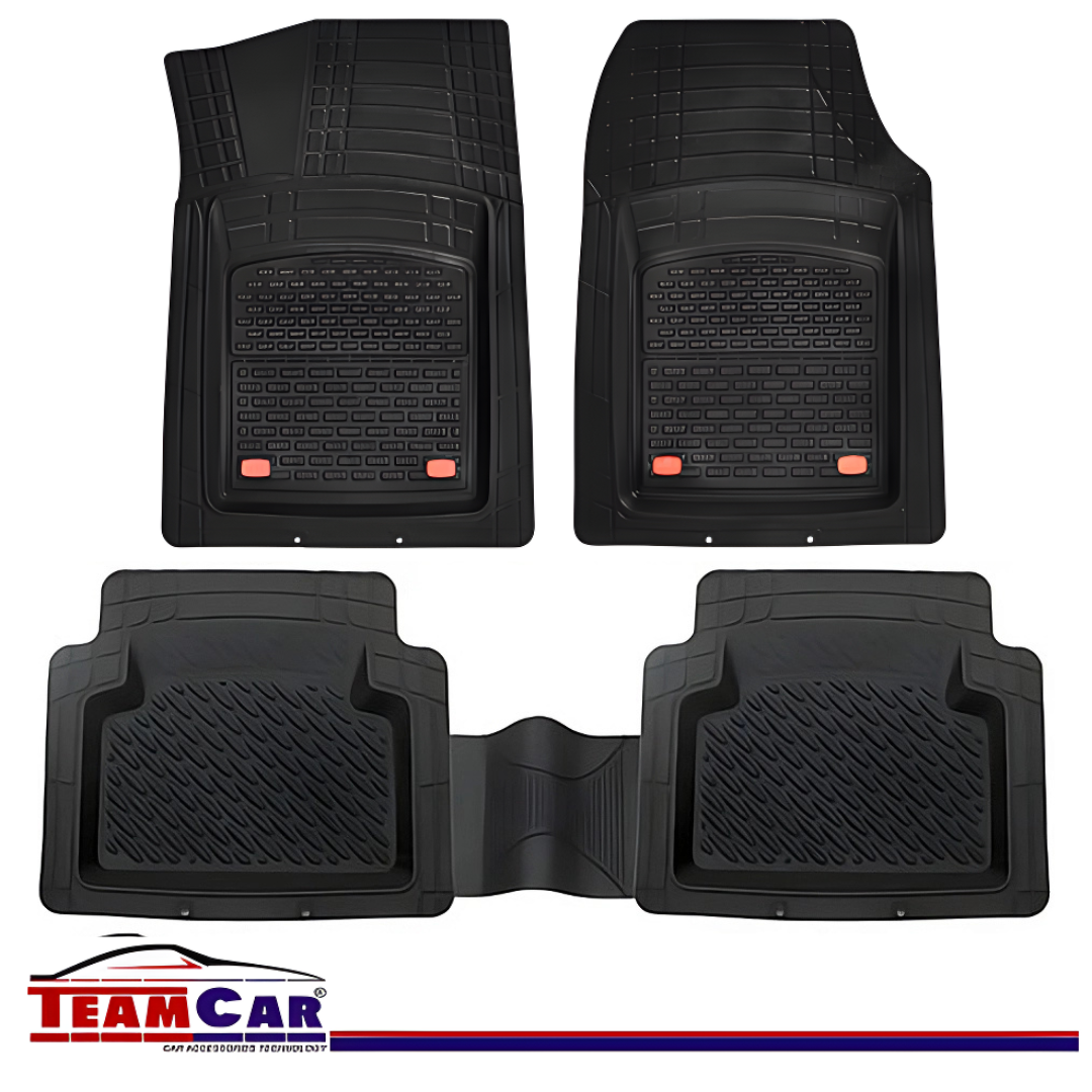Covorașe Universale Tip Tăviță TEAMCAR® Audi A4 B6 Sedan (2000–2004), Set 5 Bucăți, Negru