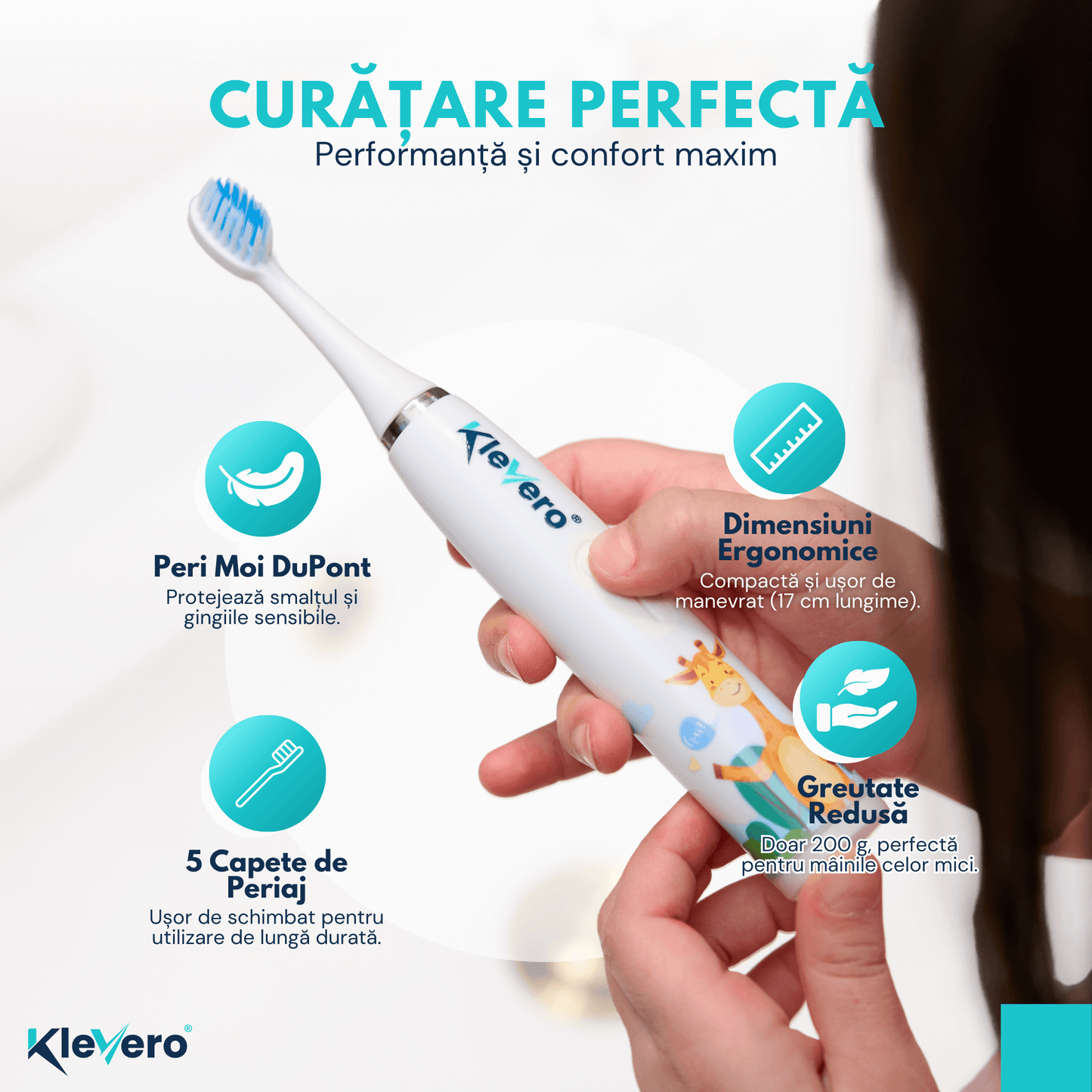 Periuta de Dinti Electrica pentru Copii KleVero 