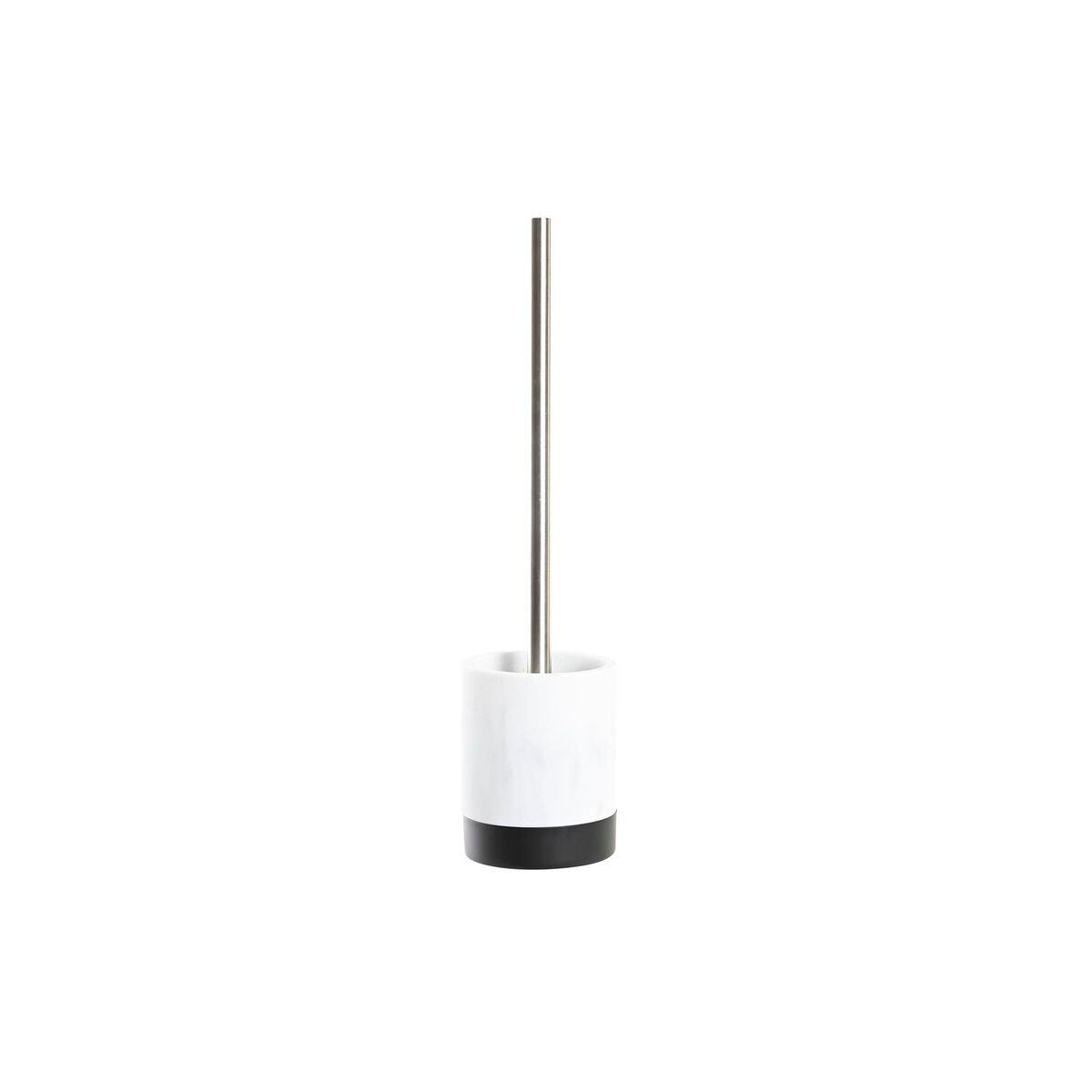 Toilet Brush DKD Home Decor White Black Resin Stainless steel Marble Modern 10 x 10 x 37,4 cm-0