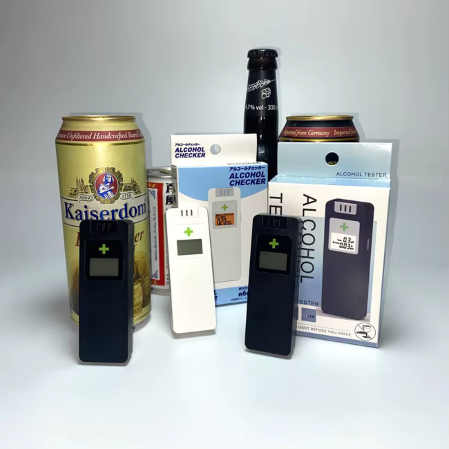 Alcooltest Digital Certificat NF – Precizie 0.01% BAC, LCD, Alertă Sonoră