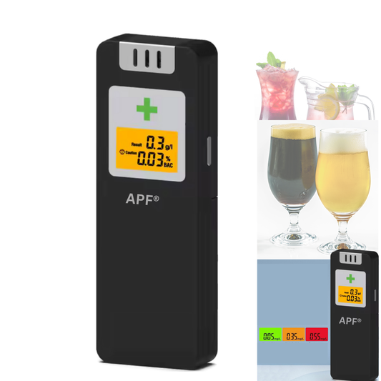 Alcooltest Digital Certificat NF – Precizie 0.01% BAC, LCD, Alertă Sonoră