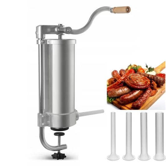 Aparat Manual de Facut Carnati APF® 2.5kg – Prindere G-Clamp, 4 Palnii, Inox