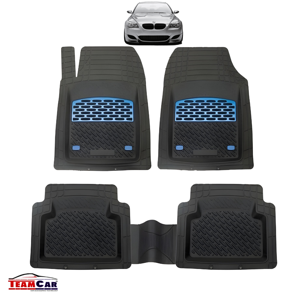 BMW Seria 5 E60 Covorase Auto TEAMCAR® Tip Tăvită pentru 2003-2010, Compatibile Universal, Blue