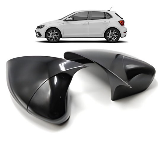Capace Oglindă Batman DPTuning VW Polo MK6 2018–2021 Negru Lucios, ABS de Calitate, Montaj Rapid