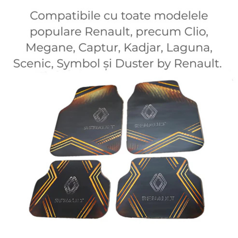 Covorașe Universale Renault Clio II 1998–2005 – Albastru/Negru