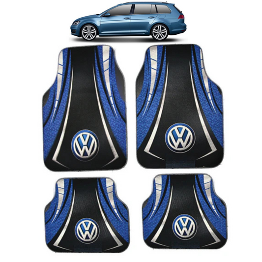 Covorașe Universale VW Golf 7 Variant 2012–2020 – Albastru/Negru