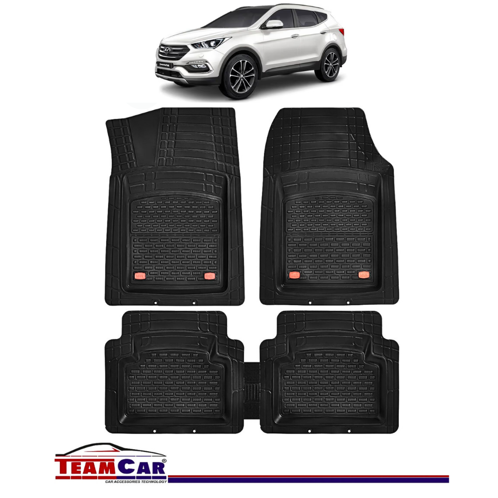 Covorase Auto TeamCar® Hyundai Santa Fe III (2012-2018) - Cauciuc Tip Tavita