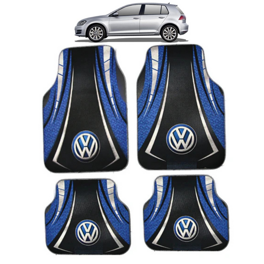 Covorașe Universale VW Golf 7 Hatchback 2012–2020 – Albastru/Negru