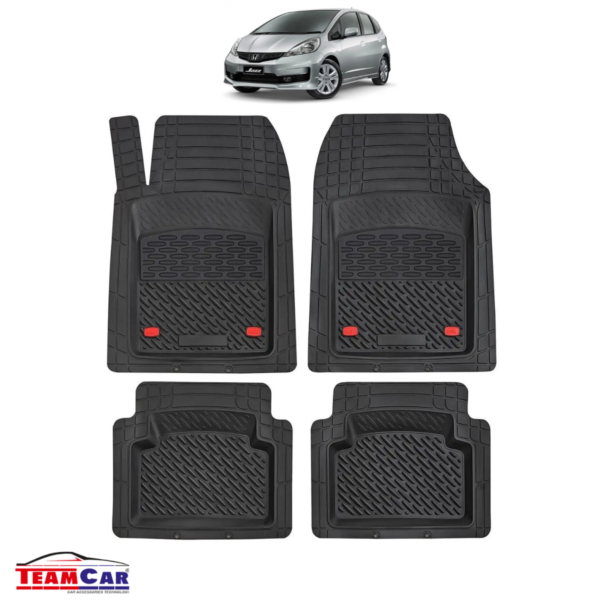 Covorașe Auto TeamCar® Tip Tăviță Compatibile Honda Jazz 1 (2001–2008) - Hatchback