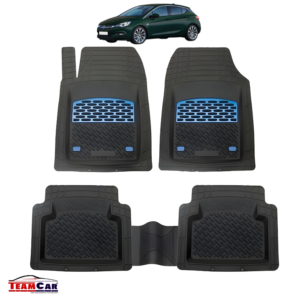 Opel Astra J Covorase Auto Tip Tavita Compatibile (Mk6) Hatchback 5 uși (2009–2015) Blue