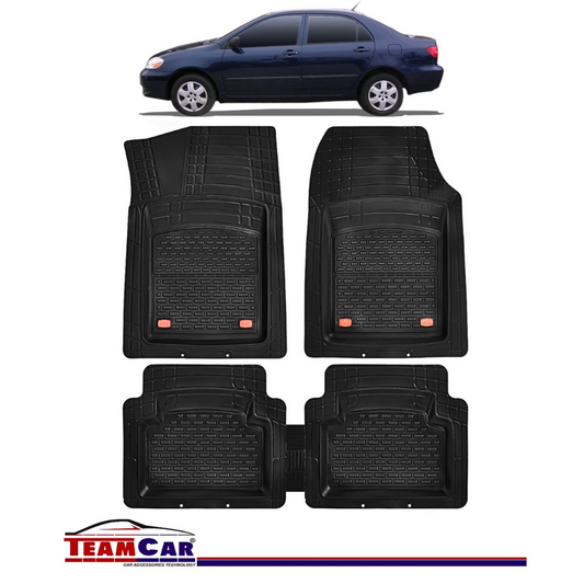 Covorase Auto TeamCar® Tip Tavita Compatibile Toyota Corolla E12 Berlina (2001-2007) Negru Material Rezistent