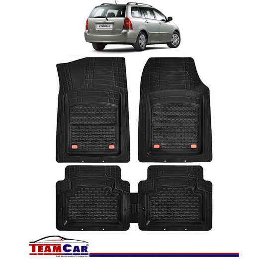 Covorase Auto TeamCar® Tip Tavita Compatibile Toyota Corolla E12 Combi (2001-2007) Negru Material Rezistent