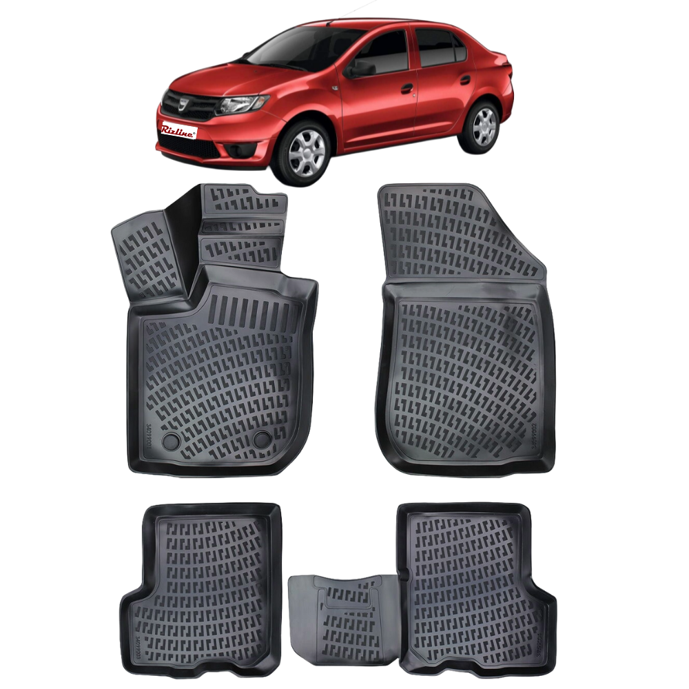Covorase auto tip tavita Rizline 3D – Dacia Logan 2 Sedan (2013–2021) – Set fata
