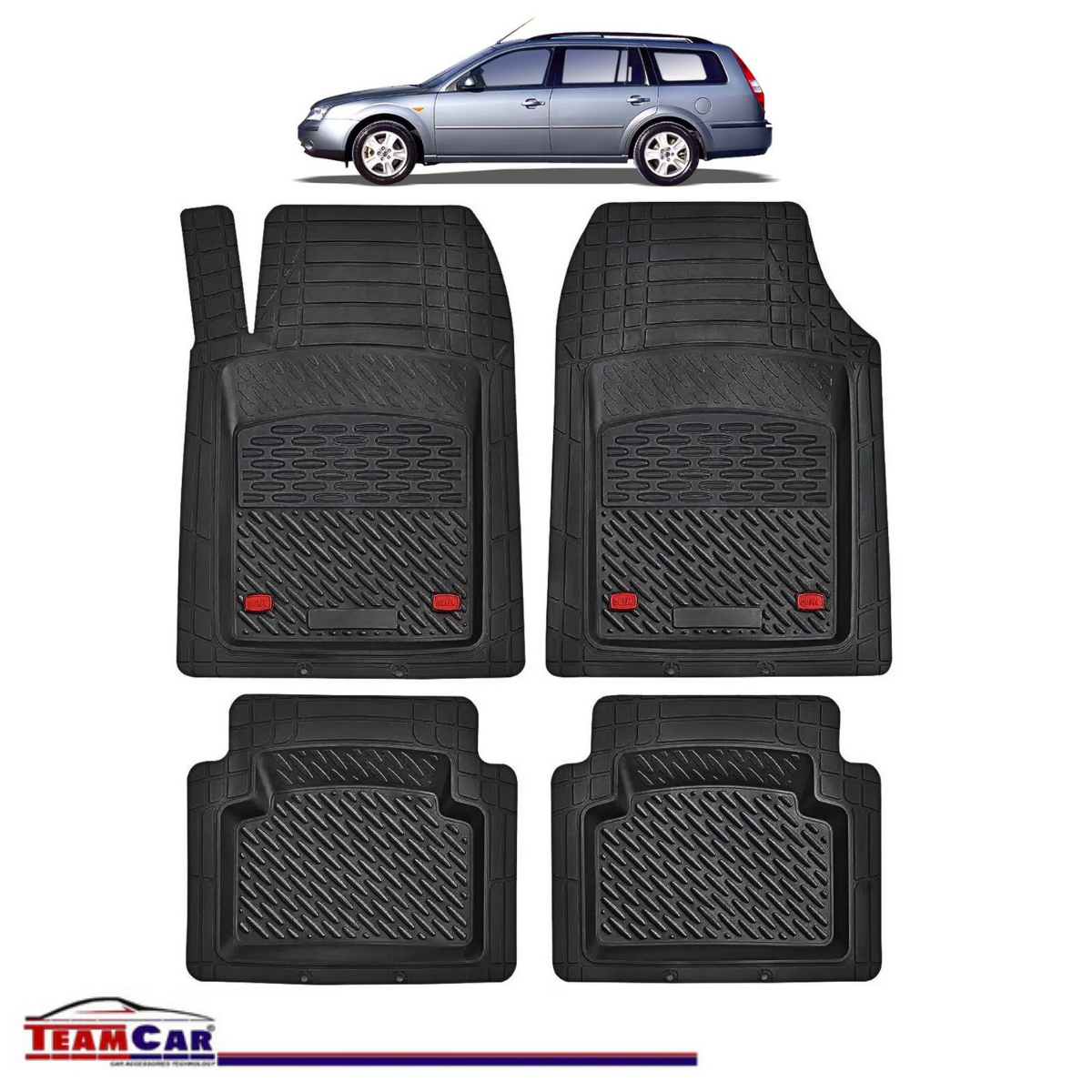 Covorașe Auto TeamCar® Tip Tăviță Compatibile Ford Mondeo Mk3 (2000–2007) - Combi
