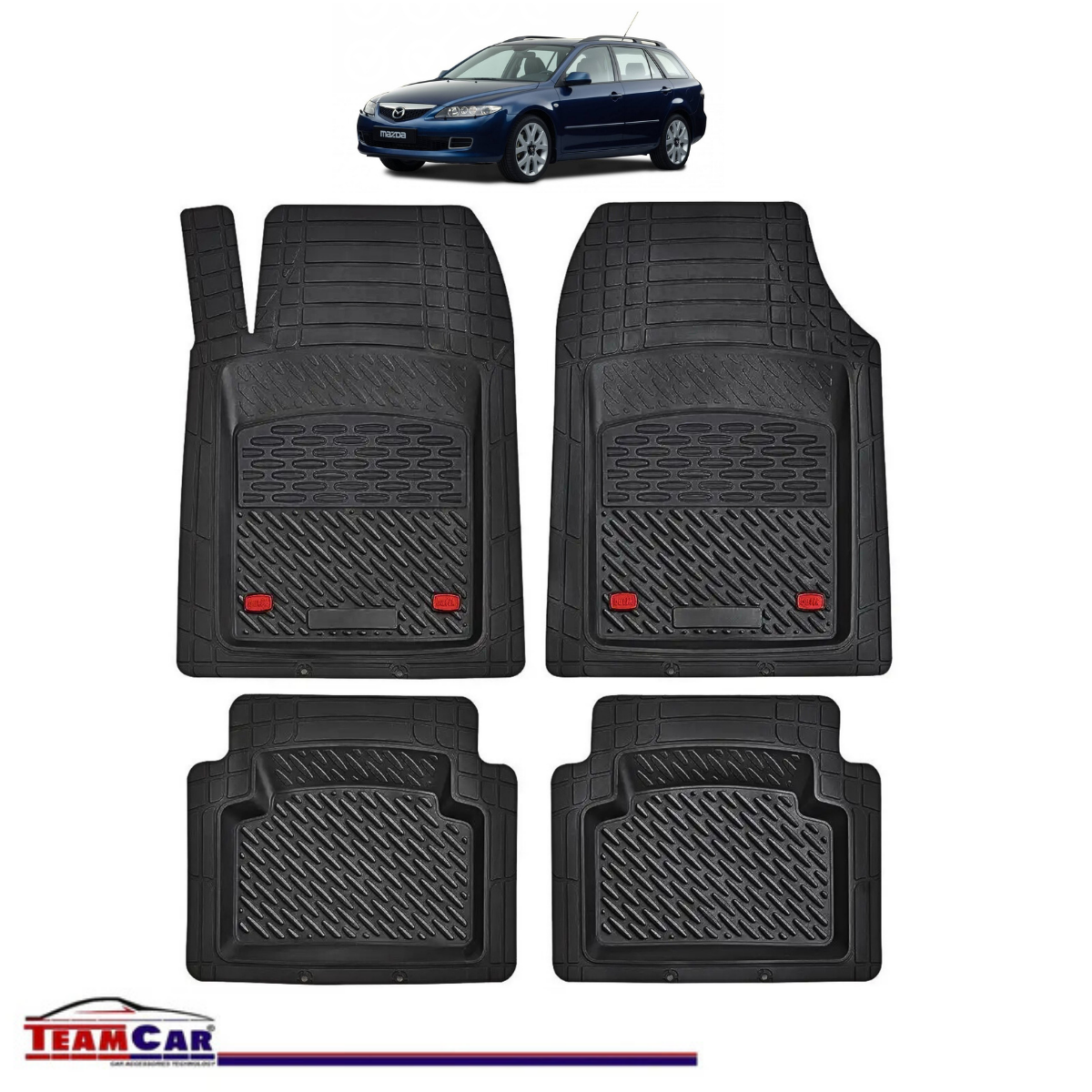 Covorașe Auto TeamCar® Tip Tăviță Compatibile Mazda 6 GG/GY (2002–2008) - Combi