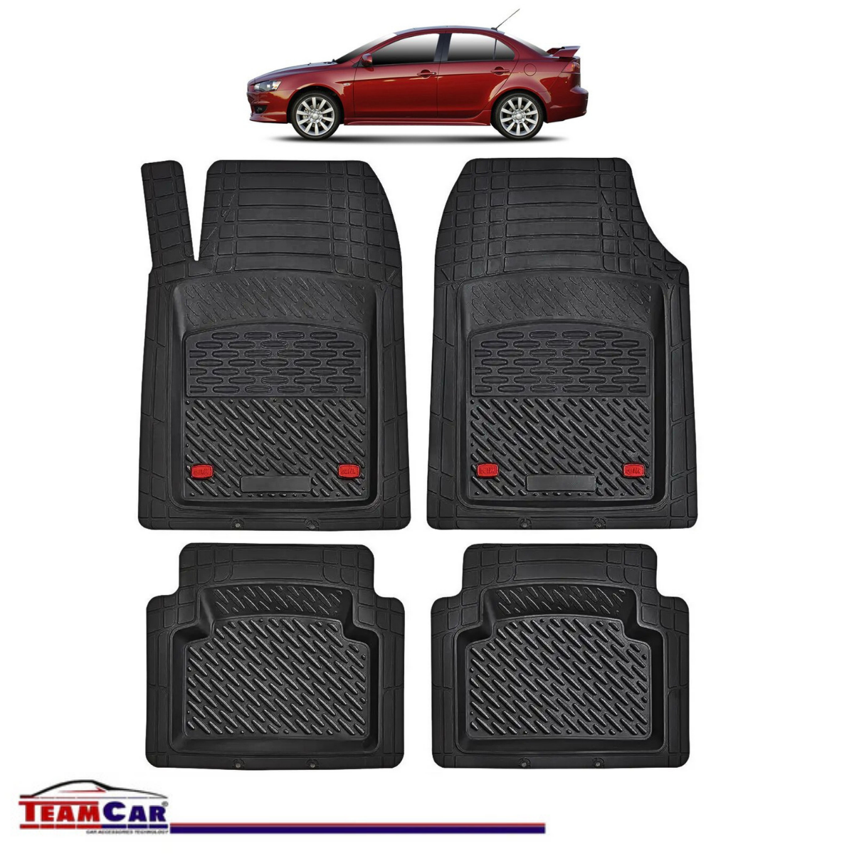 Covorașe Auto TeamCar® Tip Tăviță Compatibile Mitsubishi Lancer VIII (2007–2017) - Sedan
