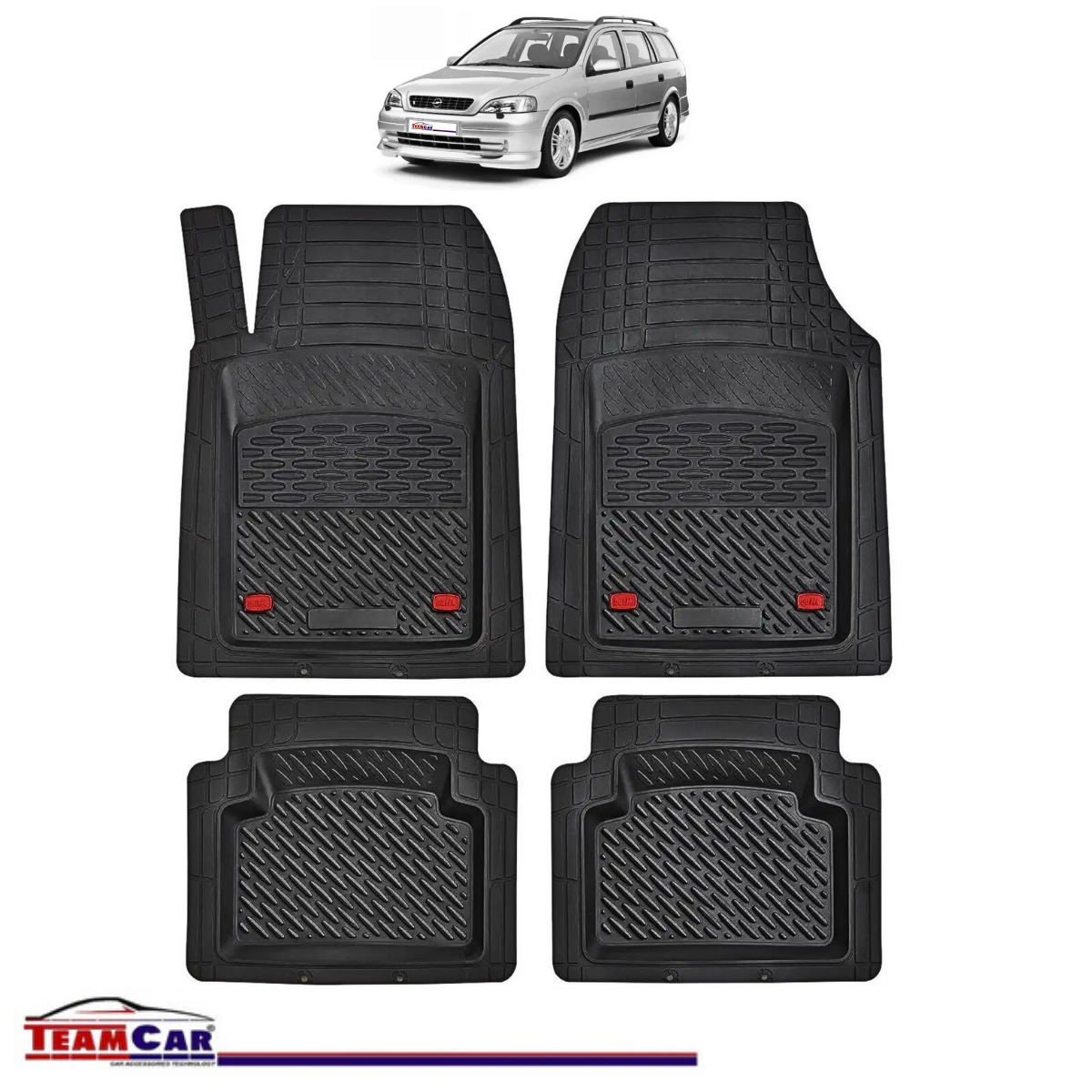 Covorașe Auto TeamCar® Tip Tăviță Compatibile Opel Astra G (1998–2009) - Combi