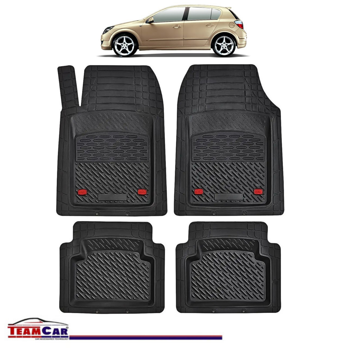 Covorașe Auto TeamCar® Tip Tăviță Compatibile Opel Astra H (2004–2014) - Hatchback