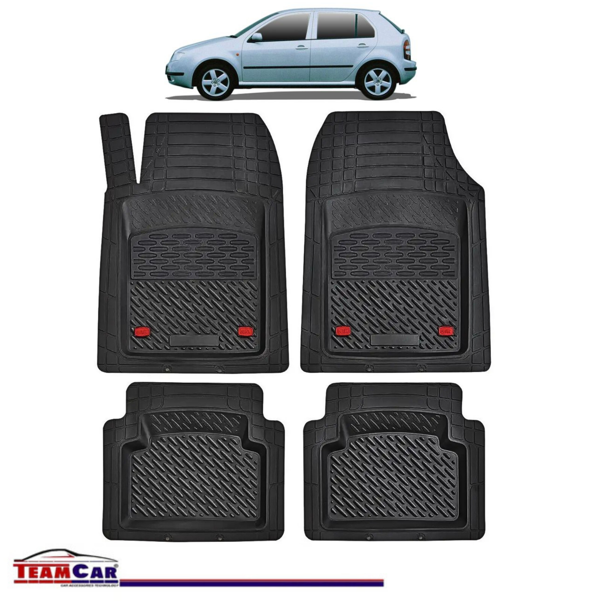 Covorașe Auto TeamCar® Tip Tăviță Compatibile Skoda Fabia I (1999–2007) - Hatchback