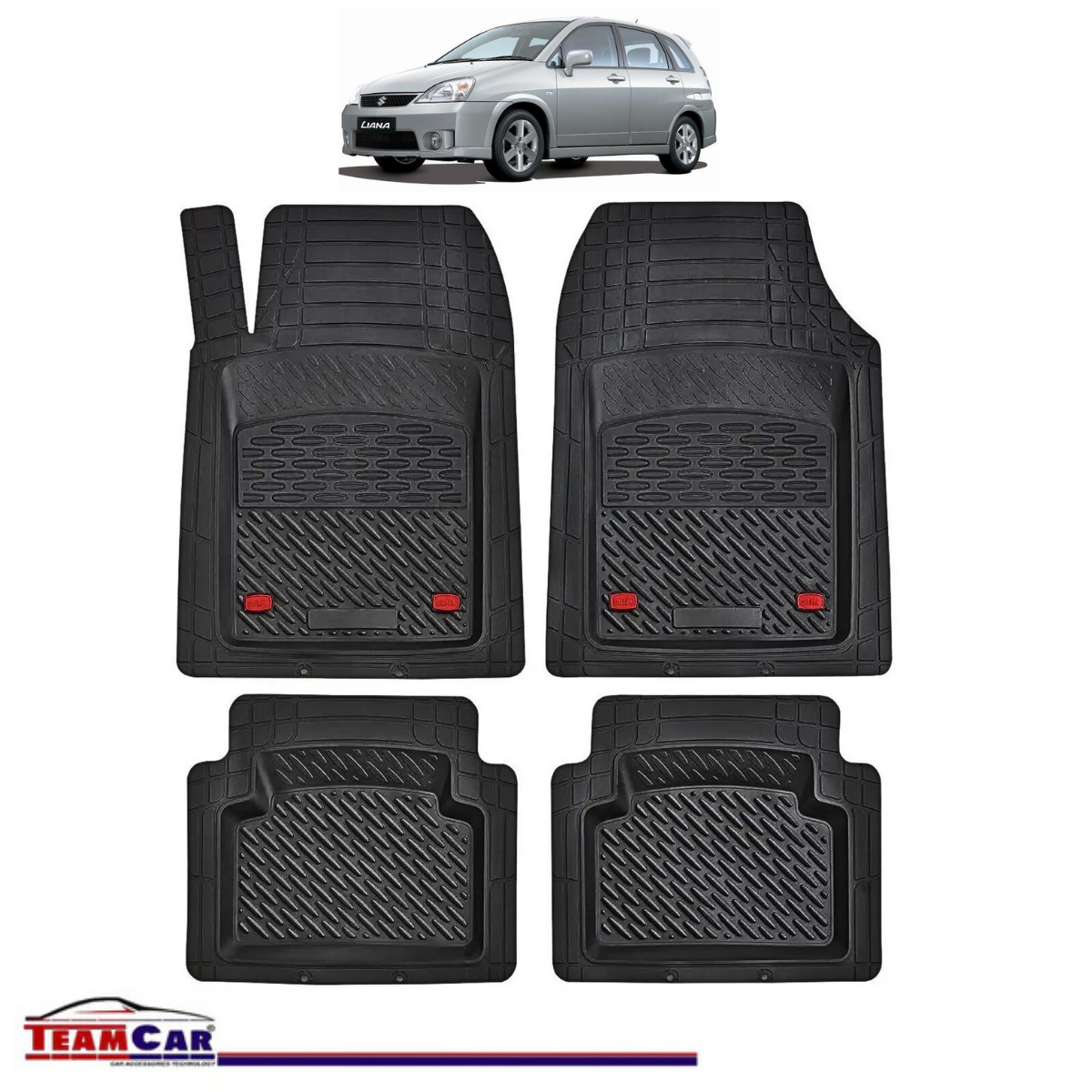 Covorașe Auto TeamCar® Tip Tăviță Compatibile Suzuki Liana 1st Gen (2001–2007) - Hatchback
