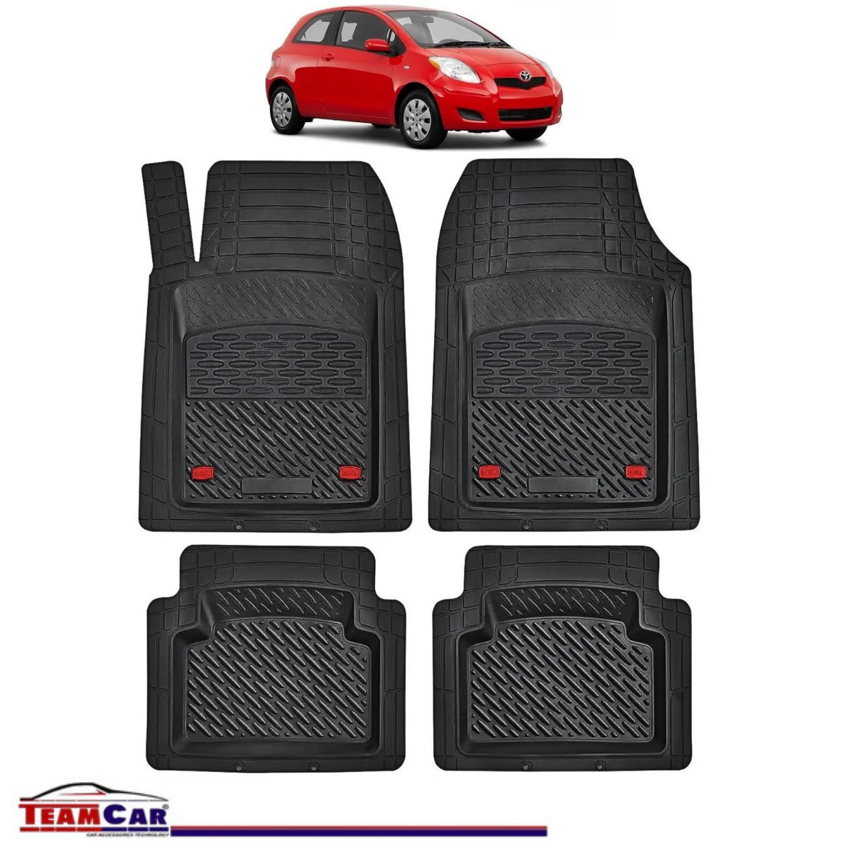 Covorașe Auto TeamCar® Tip Tăviță Compatibile Toyota Yaris XP90 (2005–2011) - Hatchback